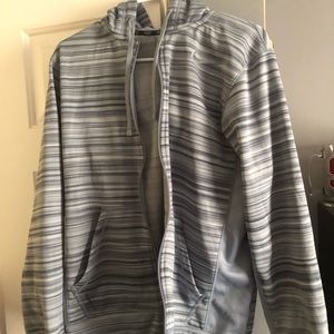 Striped Nike athletic zip up